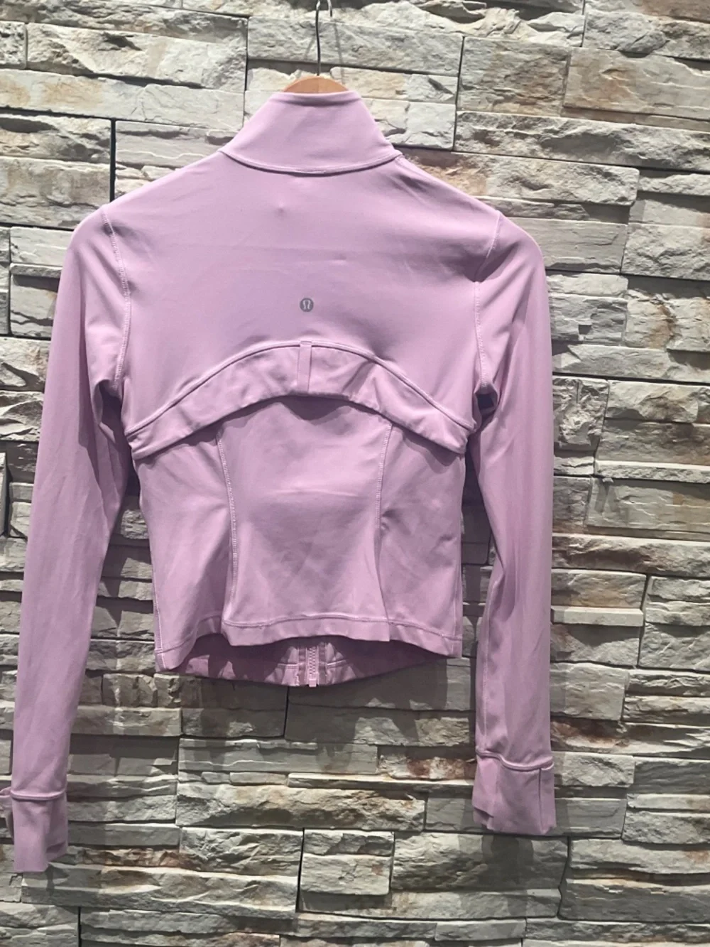 Lululemon Define Cropped Light Pink Nulu Jacket Size 6